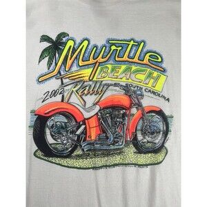 Vintage 2002 Bike Week Myrtle Beach T-Shirt Distressed Men’s‎ Large